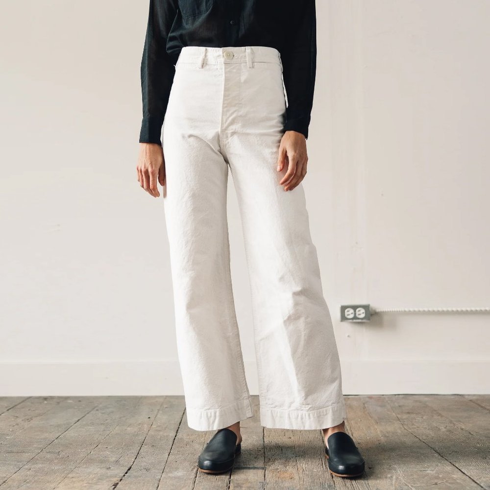 Jesse Kamm Sailor Pants Salt White – Size 2